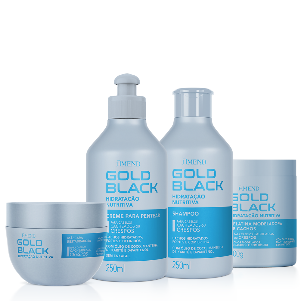 Kit Amend Gold Black Hidratação Nutritiva | 4 produtos